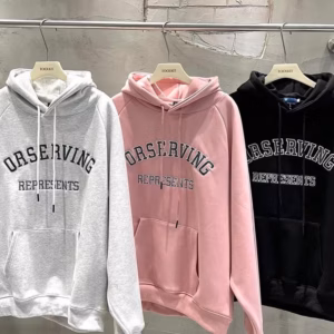 Áo Khoác Hoodie Nam Nữ Form Rộng In Chữ Orserving - Htm Fashion