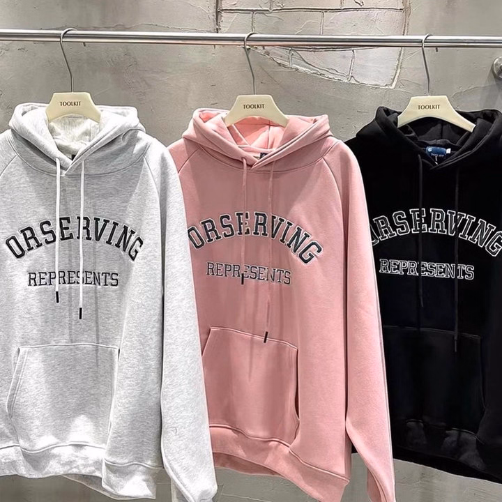 Áo Khoác Hoodie Nam Nữ Form Rộng In Chữ Orserving - Htm Fashion