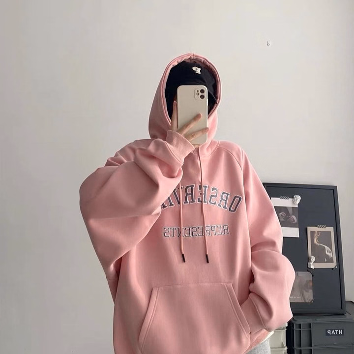 Áo Khoác Hoodie Nam Nữ Form Rộng In Chữ Orserving - Htm Fashion - Ảnh 11