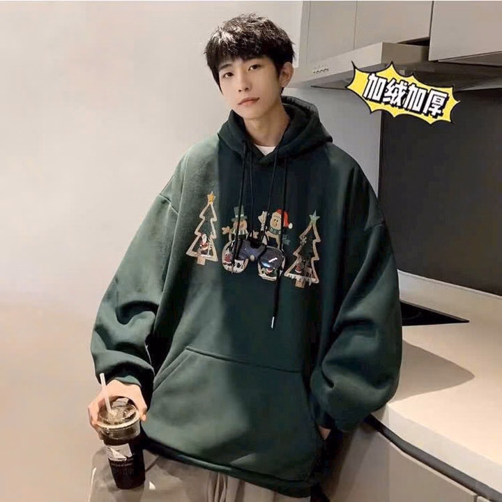 Áo Hoodie Nỉ Nam Nữ Noel In Cây Thông Siêu Đẹp - Htm Fashion