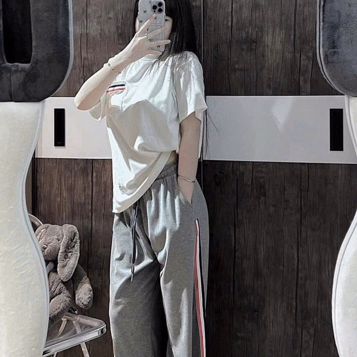 Sét Bộ Đồ Thun Nữ Phối Đơn Giản Cá Tính - Htm Fashion - Ảnh 2