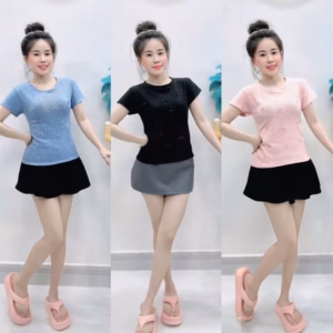 Áo Thun Tăm Lông Qc Mềm Mịn Đính Nơ Thời Trang Siêu Dễ Thương Gk - Be Yourselk