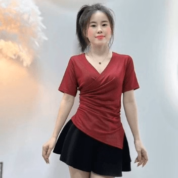 Áo Thun Vạt Chéo Thời Trang Gk - Be Yourself - Ảnh 4