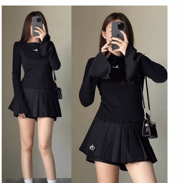 Áo Thun Bẹt Vai Tay Loe Đính Nơ Tiểu Thư Xinh Xắn Gk - Be Yourself - Ảnh 2