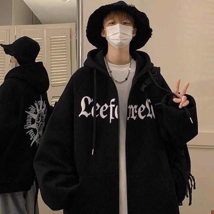 Áo Khoác Form Rộng Logo Mặt Trời In Nổi Rõ Nét Unisex Nam Nữ Đủ Size Tp91 - Golden Dream - Ảnh 3