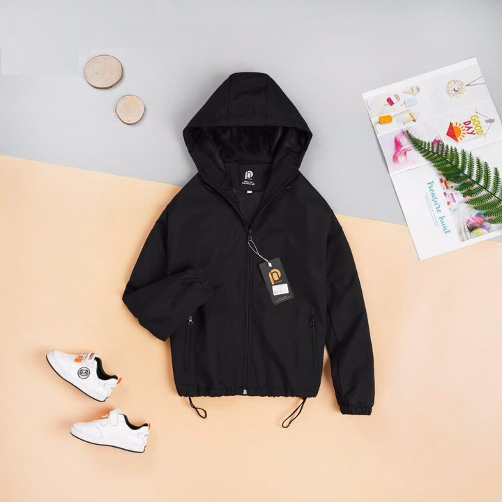 Áo Khoác Cho Bé, Áo Gió 2 Lớp Vải Gió Chống Nước, Cản Gió Giữ Ấm Cho Bé Size (15-35Kg )-Chipxinhxk - Ảnh 3