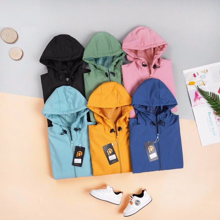 Áo Khoác Cho Bé, Áo Gió 2 Lớp Vải Gió Chống Nước, Cản Gió Giữ Ấm Cho Bé Size (15-35Kg )-Chipxinhxk - Ảnh 9