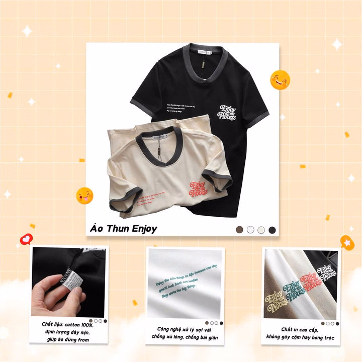 Áo Thun Cổ Tròn Enjoy Chất Cotton Khô P257 - Lady'S Passion - Ảnh 3