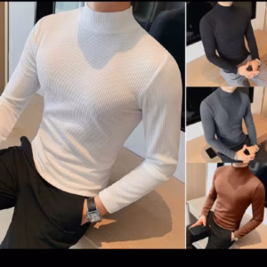 Áo Giữ Nhiệt Chất Tăm Cho Nam Cổ 3 Phân Dễ Phối Đồ- Chipxinhxk