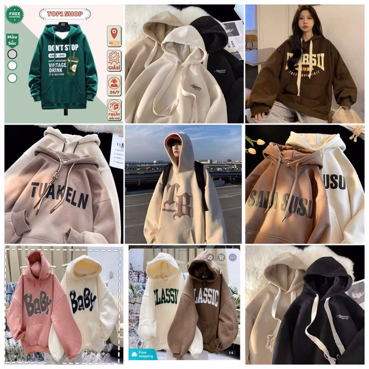 Tổng Hợp Các Mẫu Áo Hoodie Mũ 2 Lớp - Ảnh 2