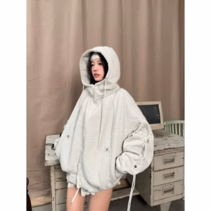 Áo Khoác Vải Nỉ Xk Bo Dệt Dây Kéo Khoá 2 Đầu Phối Khoen Luồn Dây Siêu Xịn Đẹp Tp37 - Golden Dream