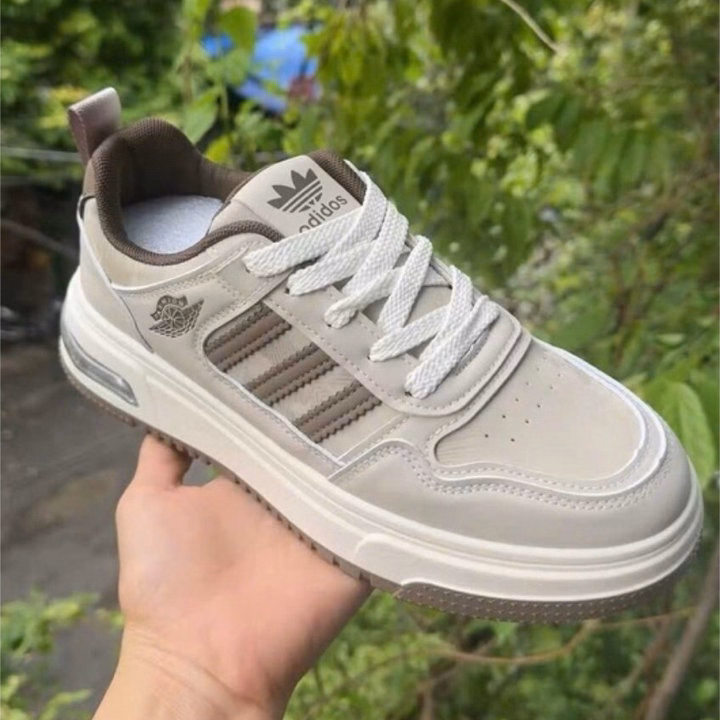 Giày Thể Thao Da 3 Vạch Cao Cấp< Nhẹ Êm, Mẫu Mơi, -Haanh - Ảnh 5