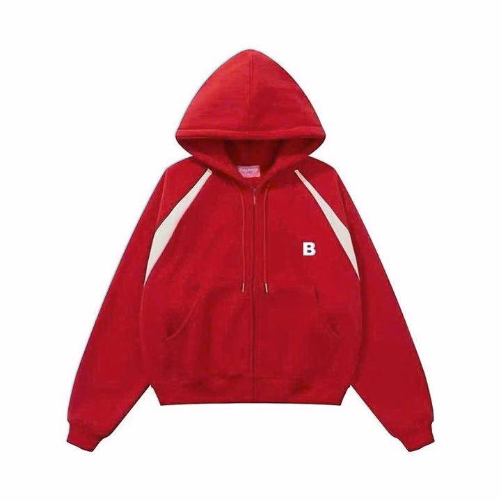 Áo Hoodies Nỉ Bông Form Rộng Boxy Thêu Belly Bear Unisex Khoá Zip Nón To Unsiex Nam Nữ Trẻ Trung Mẫu Mới - Tp63 - Ảnh 3