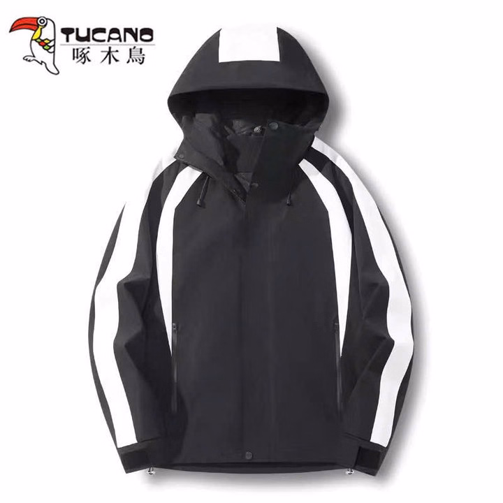 Áo Khoác Dù Nữ 2 Lớp Sọc Tay Cổ Cao Có Nón Trùm Đầu Dây Rút Phong Cách Hàn Quốc Hàng Đẹp Chống Nước - Tp738 - Ảnh 4