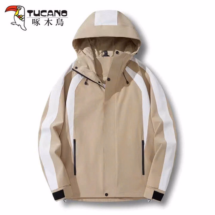 Áo Khoác Dù Nữ 2 Lớp Sọc Tay Cổ Cao Có Nón Trùm Đầu Dây Rút Phong Cách Hàn Quốc Hàng Đẹp Chống Nước - Tp738 - Ảnh 8