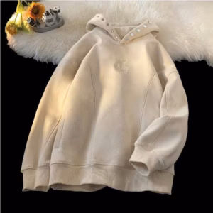 Áo Hoodie Dày Dặn Phối Nút Thời Trang Đường Phố Mùa Đông Cho Nam Sht181-Minh Hà House