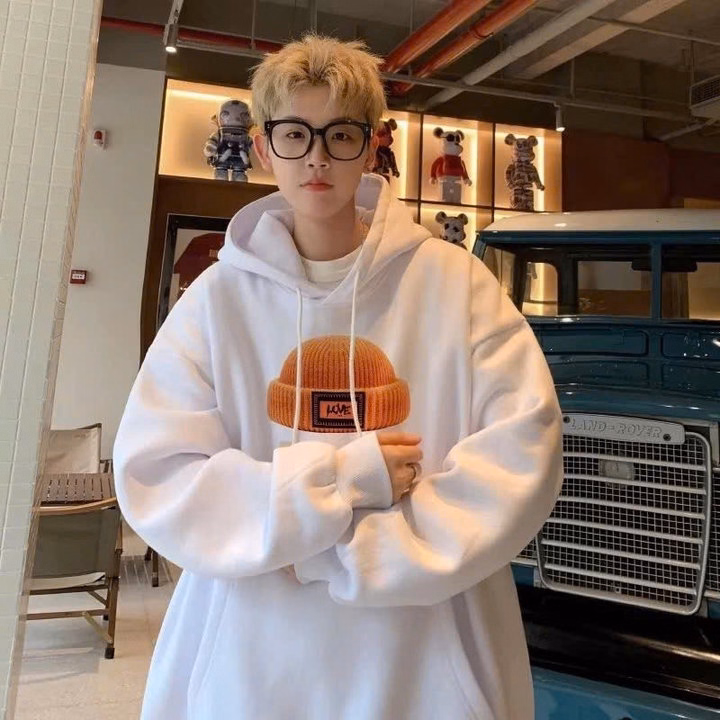 Áo Hoodie Phối Túi Bụng Form Rộng Unisex In Chữ M Đội Mũ Sắc Nét Đẹp Như Hình Tp77 - Golden Dream - Ảnh 6