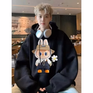 Áo Hoodie Hoạt Hình Labubu Chống Nắng Năm Nữ Chất Nỉ - Gdn