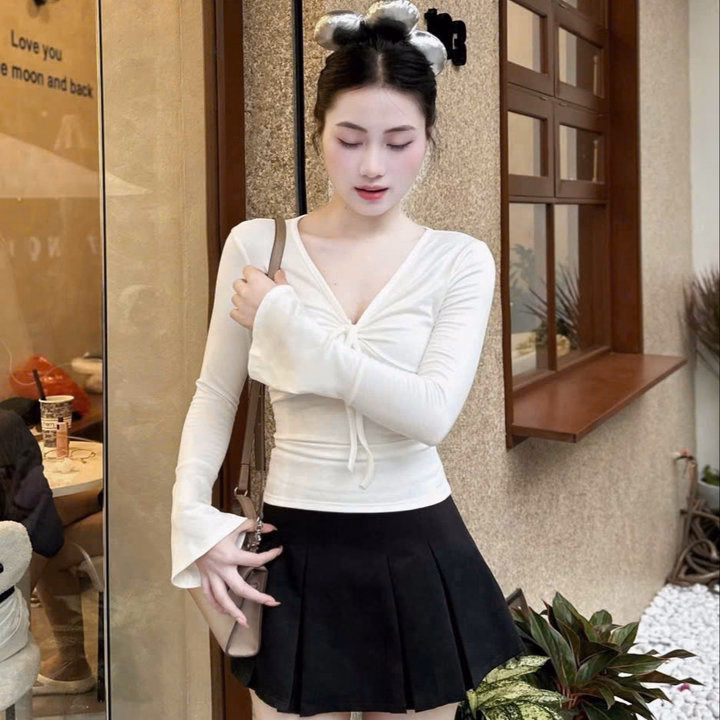 Áo Cột Nơ Tăm Lụa - Lê Phương Boutique - Ảnh 2