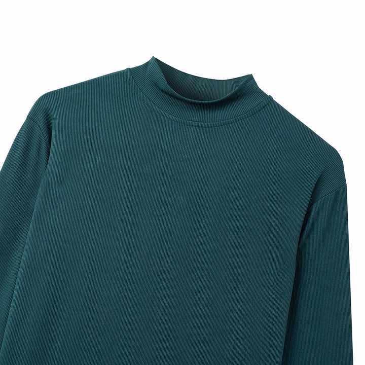 Áo Thun Body Dài Tay Nam At07 - Áo Phông Giữ Nhiệt Nam Chất Gân Cổ Cao Slim Fit Tôn Dáng Cao Cấp - Tuto5 - Ảnh 9