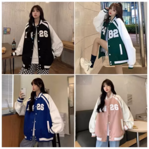 Xả Hàng Áo Khoác Bomber Mùa Đông F426 Form Rộng