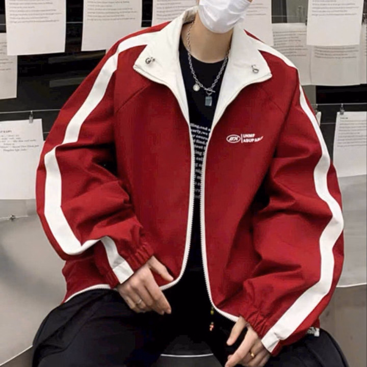 Áo Khoác Dù Mặc Được 2 Mặt Cổ Trụ Trượt Nước Chống Gió - Htm Fashion - Ảnh 5