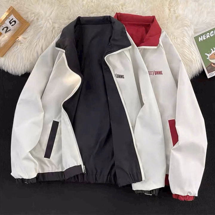 Áo Khoác Dù Mặc Được 2 Mặt Cổ Trụ Trượt Nước Chống Gió - Htm Fashion - Ảnh 7