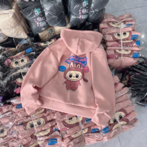 Áo Hoodie Nam Nữ Có Nón In Họa Tiết Labubu Hoạt Hình Dễ Thương- Htm Fashion