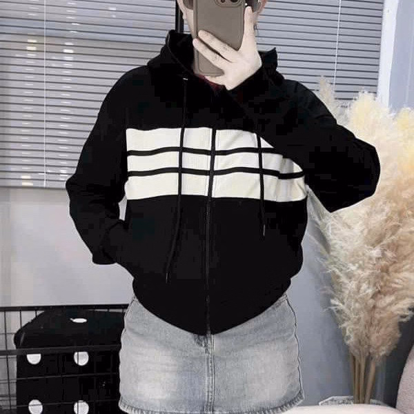 Áo Khoác Nữ Chống Nắng Có Túi Trong Khóa Kéo Lên Tới Nón - Htm Fashion - Ảnh 3