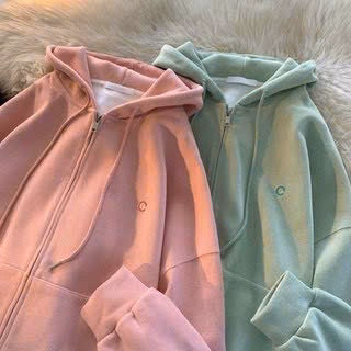 Áo Khoác Nỉ Unisex Nam Nữ Có Mũ Rộng Thêu Chữ C Form Rộng Nhiều Màu Lựa Chọn Tp733 - Golden Dream - Ảnh 3