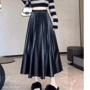 Chân Váy Dập Ly Da - Hoàng Mai Fashion