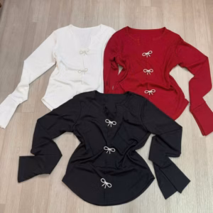 Áo Đính Nơ Có Thể Tháo Rời - Lê Phương Boutique