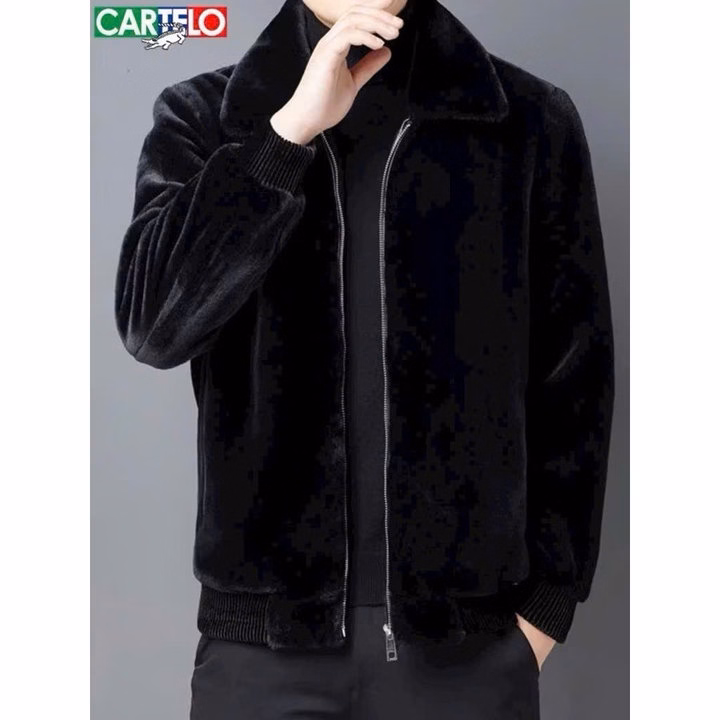 Áo Khoác Lông Nam Cổ Bẻ Dày Dặn Phong Cách Hàn Quốc Siêu Đẹp - Htm Fashion