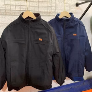 Xả Áo Khoác Lông Cho Bố Form Rộng Lót Lông Bên Trong