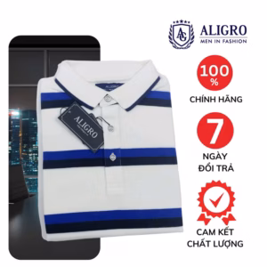 Áo Polo Nam Aligro Vải Cá Sấu Cotton Cao Cấp, Thấm Hút Mồ Hôi, Co Giãn Tốt, Thanh Lịch Sang Trọng Algpolo88