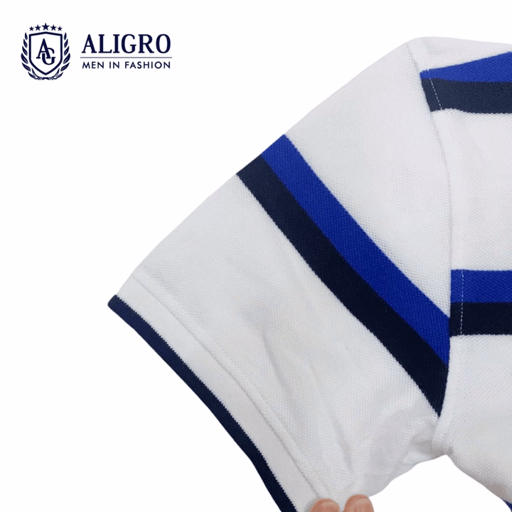 Áo Polo Nam Aligro Vải Cá Sấu Cotton Cao Cấp, Thấm Hút Mồ Hôi, Co Giãn Tốt, Thanh Lịch Sang Trọng Algpolo88 - Ảnh 4