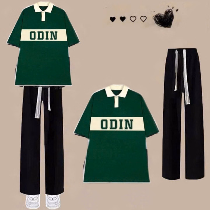 Tổng Hợp Các Sét Quần Ống Rộng Dây To + Mix Kèm Áo Thun Polo Có Cổ Bẻ Học Sinh Nam Nữ - Ảnh 8