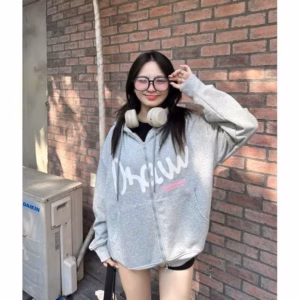 Áo Khoác Nỉ Dây Kéo Unisex Nam Nữ In Nổi Chữ Draw From Rộng Mũ To Tp80 - Golden Dream