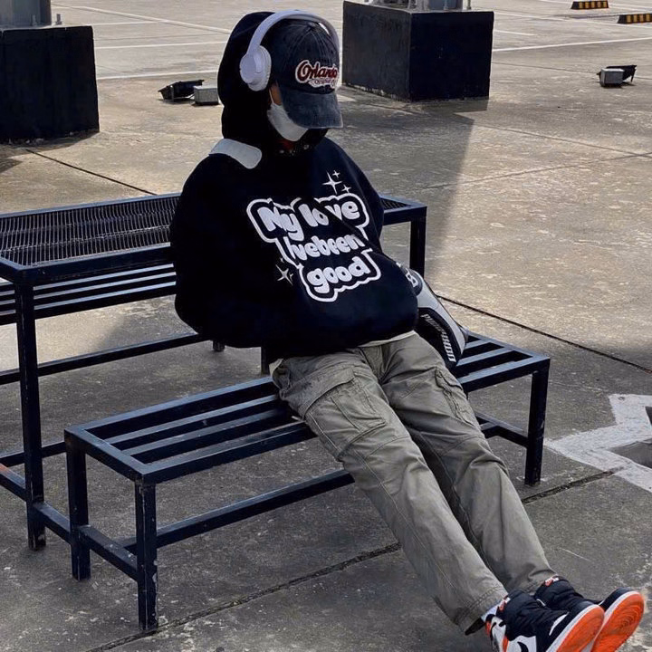 Áo Hoodie Vải Nỉ In Nổi Chữ My Love Có Cúc Bấm Cổ Nam Nữ Đều Mặc Được Tp20 - Golden Dream - Ảnh 8