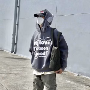 Áo Hoodie Vải Nỉ In Nổi Chữ My Love Có Cúc Bấm Cổ Nam Nữ Đều Mặc Được Tp20 - Golden Dream