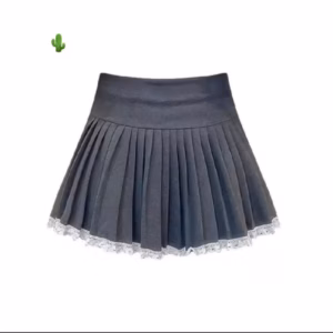 Chân Váy Dập Ly Nhỏ Phối Ren - Lê Phương Boutique