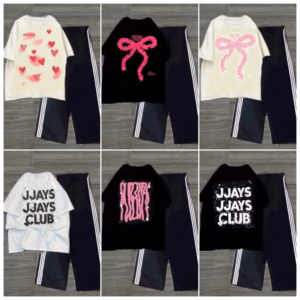 Tổng Hợp Các Sét Quần Ống Rộng Thể Thao + Mix Áo Phông Phom Rộng Tay Lỡ Chất Cotton Su