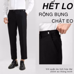 Quần Âu Chỉnh Cạp Nam Qas02 Quần Âu Tăng Cạp Chất Vải Cotton Chéo Cao Cấp Form Dáng Trẻ Trung, Năng Động- Tuto5