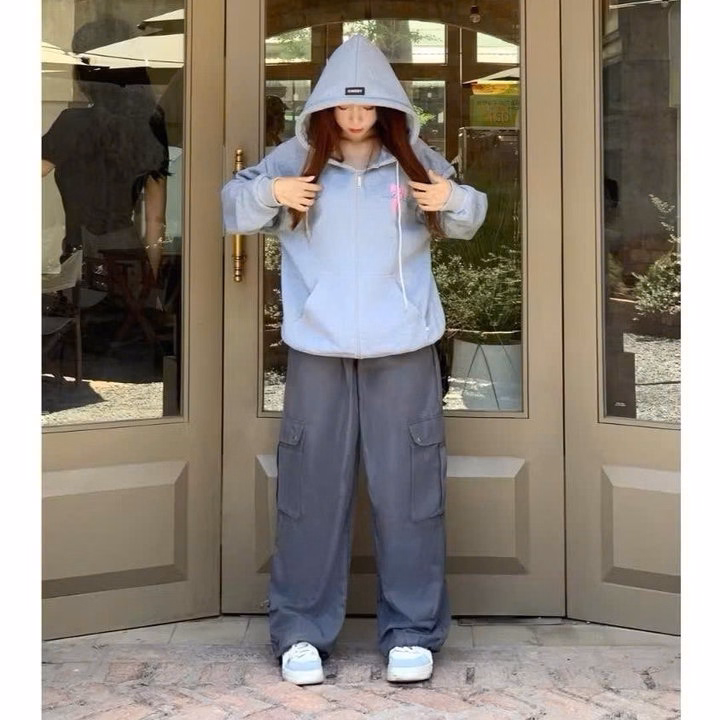 Áo Khoác Nỉ In Nơ Hồng Nam Nữ Unisex Gu82Tw-Nana House - Ảnh 6