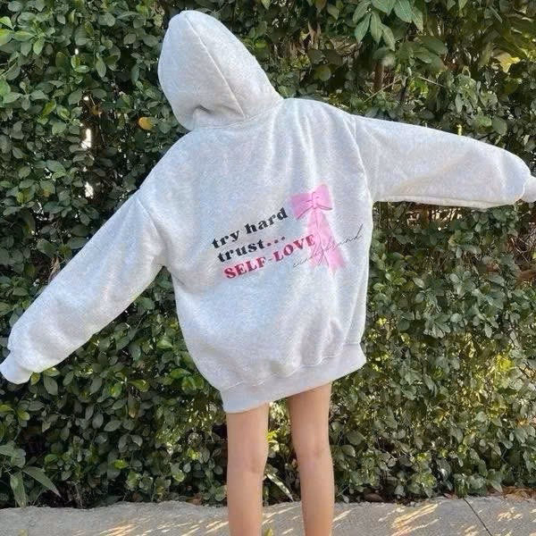 Áo Khoác Nỉ In Nơ Hồng Nam Nữ Unisex Gu82Tw-Nana House - Ảnh 5