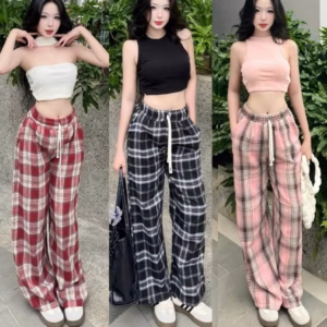 Quần Nữ Kẻ Mì Hàn - Phượng Store