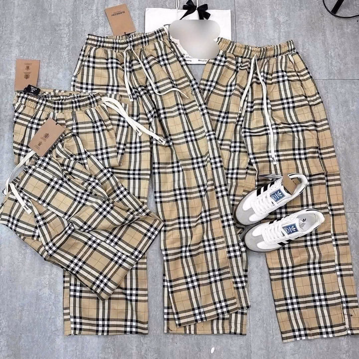 Set Quần Caro Vàng Bbr + Mix Áo Thun Tăm Croptop Trơn Dáng Ngắn - Ảnh 2