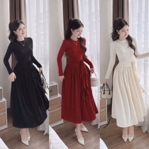 Đầm Tăm Lạnh Form Rộng Dáng Dài Đính Bông Bt85Hd- Nana House