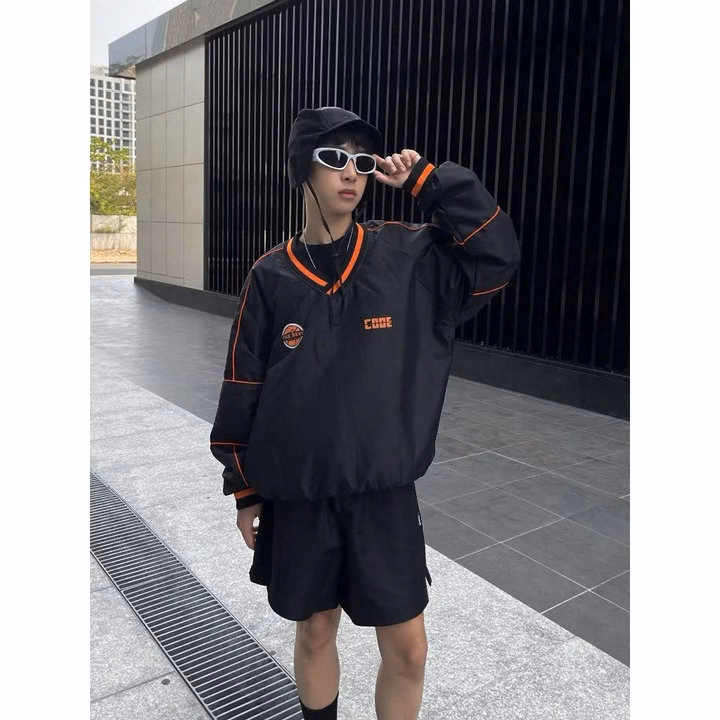 Áo Khoác Dù Cổ Tim Viền Bo Chun Unisex Nam Nữ In Số 02 Hottrend Tp64 - Phương Store - Ảnh 2