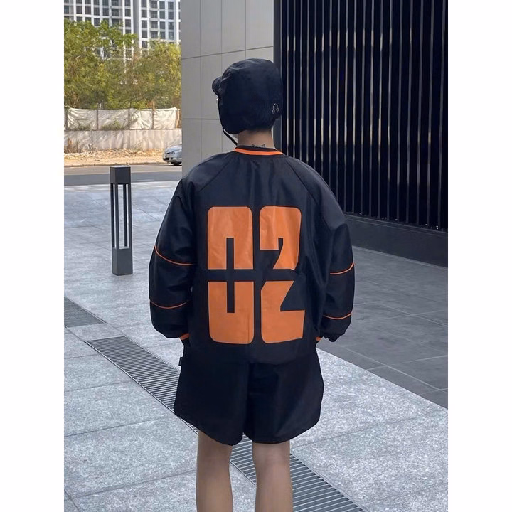 Áo Khoác Dù Cổ Tim Viền Bo Chun Unisex Nam Nữ In Số 02 Hottrend Tp64 - Phương Store - Ảnh 6